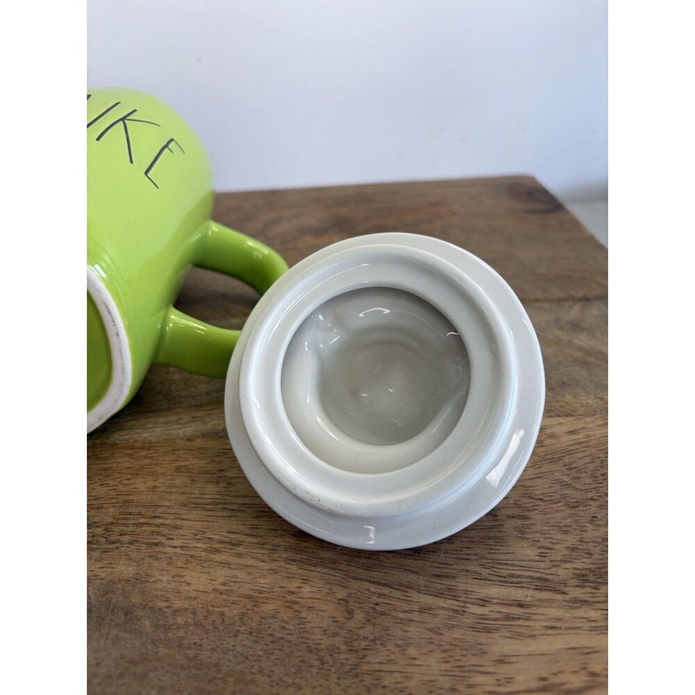 Rae Dunn Pixar Monsters Inc. Mike Wazowski Mug w/ Topper Lid Green - Disney - Picture 7 of 9
